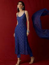 Azure Blue Ring Work Chikankari Kurta Set - Shop Label Aishwaryrika